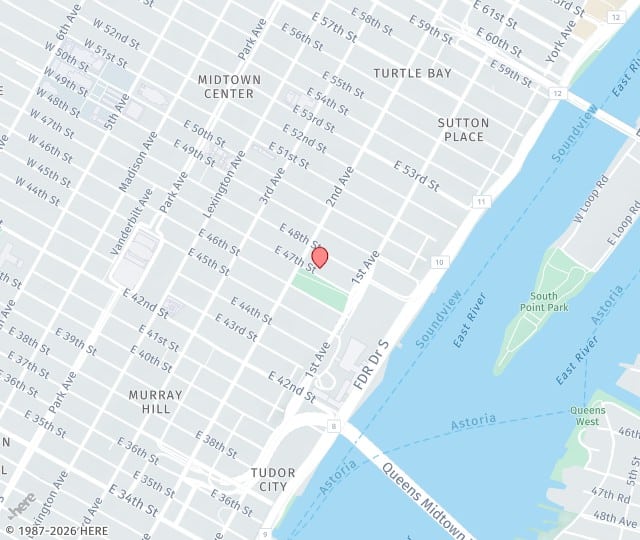 Location Map: 305 East 47th Street New York, New York 10017